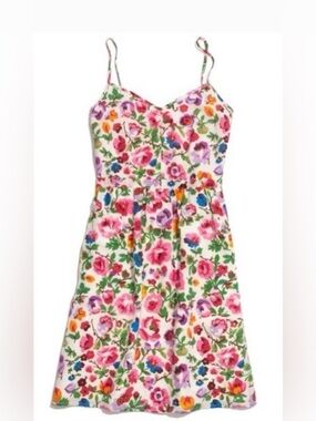 Madewell Floral Silk Dress size 4